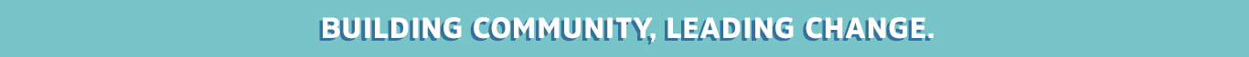 Building Community Leading Change Banner